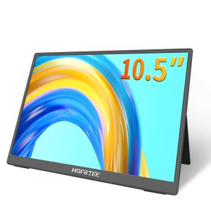 10.5 Inch HGFRTEE Portable Display Monitor With Stand, 1280P FHDR, 100% SRGB, 420nit, Ideal For Work & Entertainmen