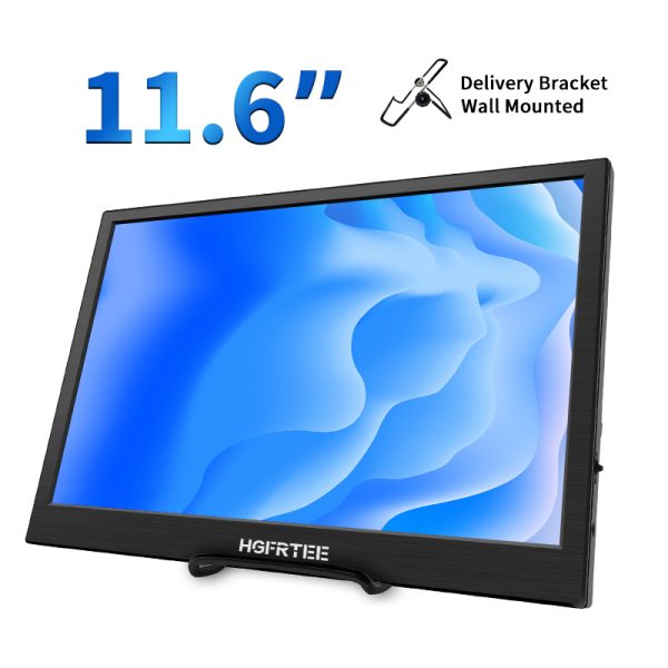 HGFRTEE 11.6-Inch Portable Display, Built-In Speaker, HD Resolution , 60Hz Refresh Rate - Ideal For Work & Entertainmen - Image 2