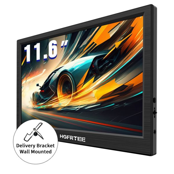 HGFRTEE 11.6-Inch Portable Display, Built-In Speaker, HD Resolution , 60Hz Refresh Rate - Ideal For Work & Entertainmen - Image 3