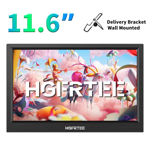 HGFRTEE 11.6-Inch Portable Display, Built-In Speaker, HD Resolution , 60Hz Refresh Rate - Ideal For Work & Entertainmen - Image 4