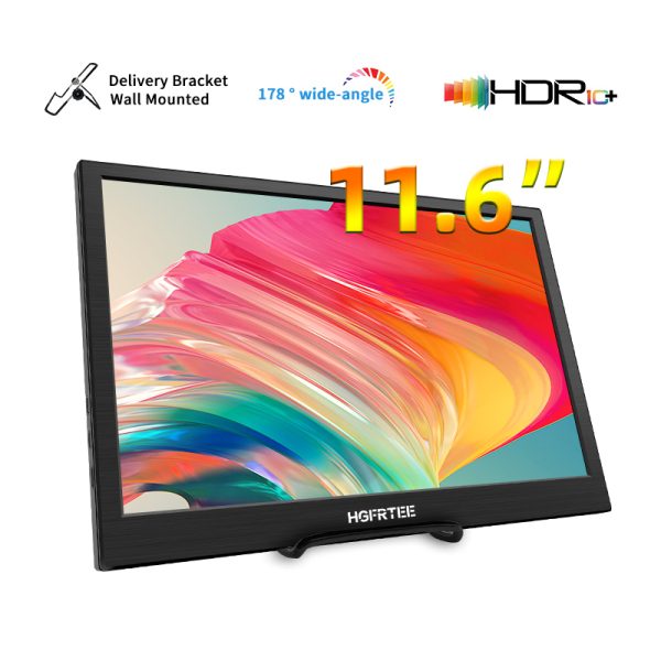 HGFRTEE 11.6-Inch Portable Display, Built-In Speaker, HD Resolution , 60Hz Refresh Rate - Ideal For Work & Entertainmen - Image 9
