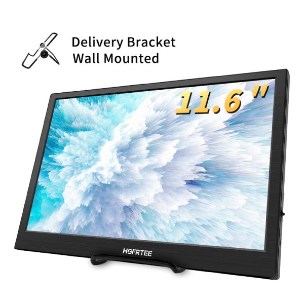 HGFRTEE 11.6-Inch Portable Display, Built-In Speaker, HD Resolution , 60Hz Refresh Rate - Ideal For Work & Entertainmen - Image 10